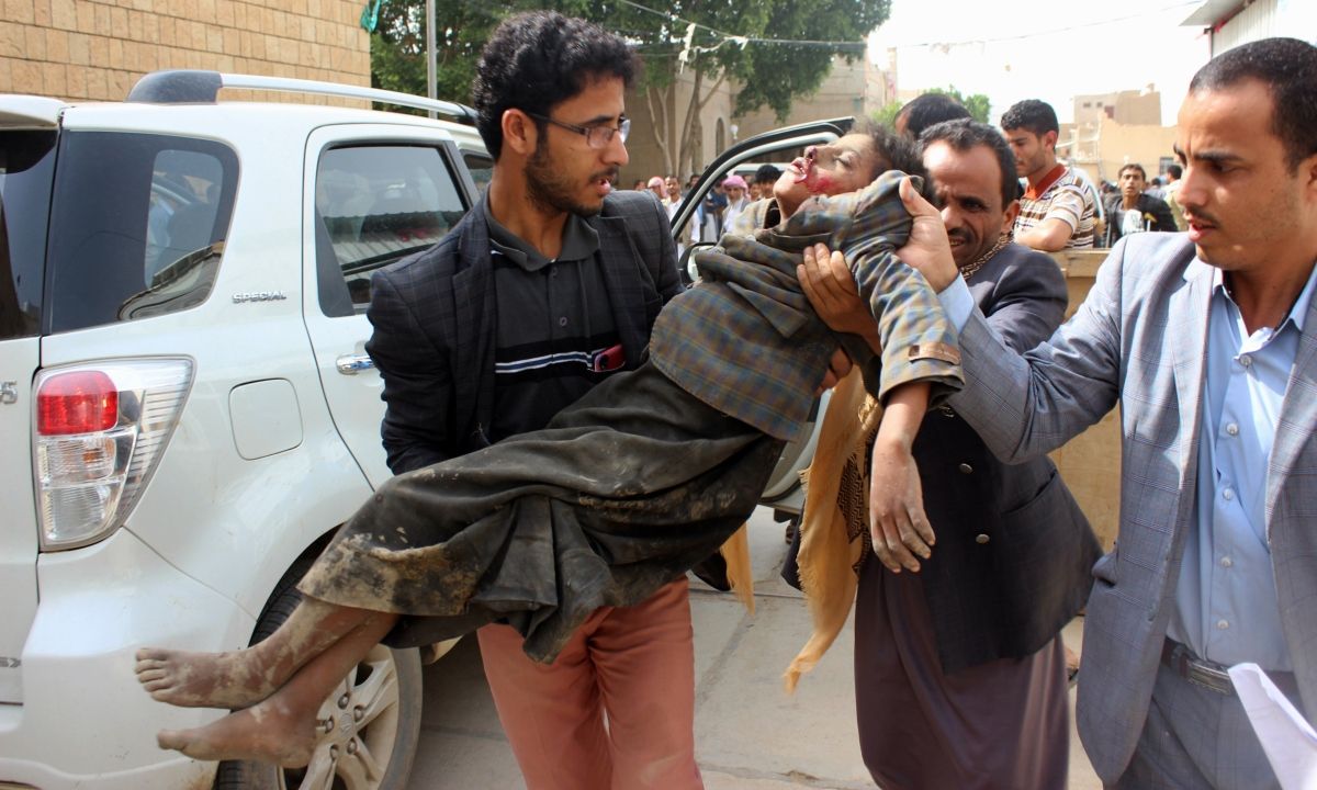 Image result for boys killed in saudi airstrike yemen bus