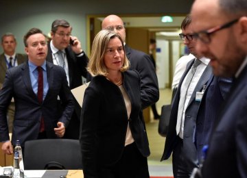 EU Foreign Ministers Discuss Iran in Brussels 