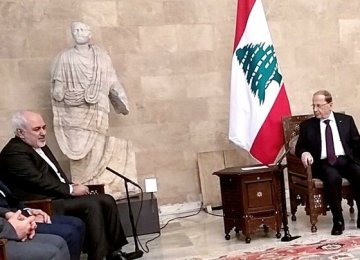 Zarif Offers Backing for New Lebanon Government