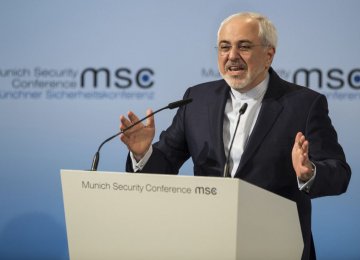 Zarif: Munich Conference Could Help Fortify Nuclear Deal 