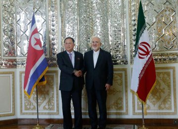 North Korea FM, Zarif Confer 