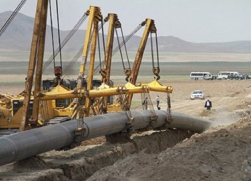 Bandar Abbas-Rafsanjan Pipeline Extension Advances by 52 Percent