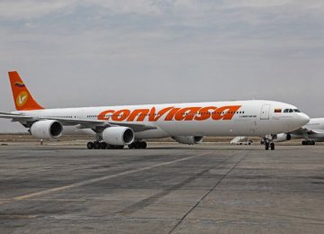 1st Caracas-Tehran Passenger Flight Lands at IKIA