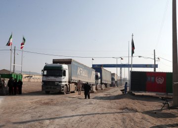 Iran Ranks First Among Exporters to Afghanistan