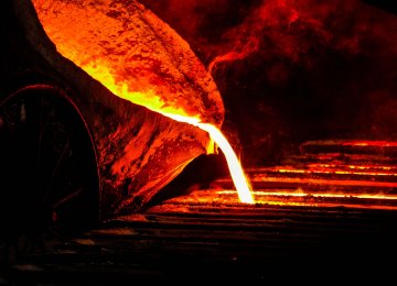 Iran Steel Output Down 8.6% 