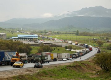 Bashmaq First in Goods Transit Among Iranian Border Terminals 