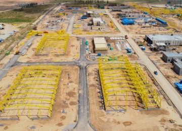 Masjed Soleyman petrochemical project's Phase 1 construction site