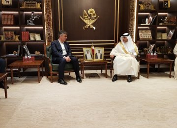 Farzin, Qatar’s Central  Bank Chief Hold Talks 