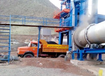 Hot Mix Asphalt Plant Established in Qazvin 