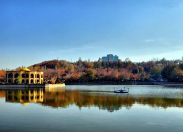 A view of El-Goli Park in Tabriz