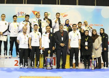 Iran delegation bagged nine medals.