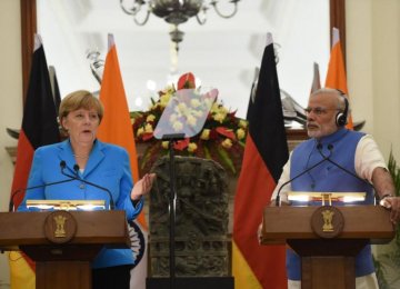 Modi, Merkel  on Fast-Track