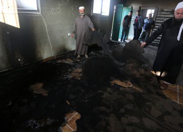 Settlers Attack West Bank Mosque With Firebomb