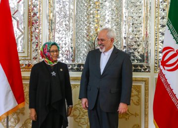 Iranian, Indonesian FMs Discuss Ties, ME