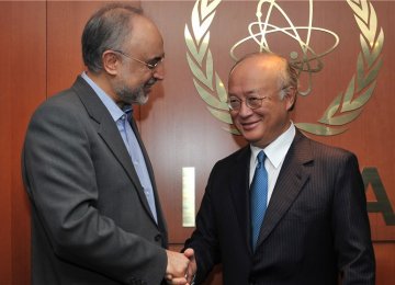 Amano, Salehi Talk on Phone