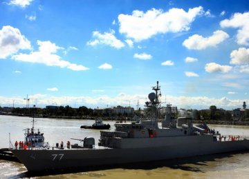 Naval Vessels Dock in Russia