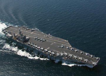 Navy Drone Flies Over US Warship  