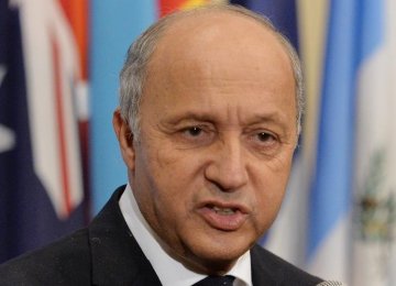 Fabius Sets Condition for Deal