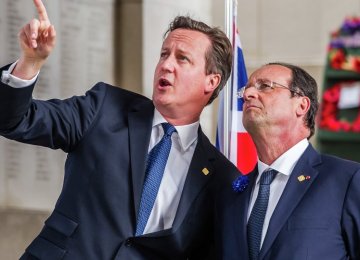 Cameron, Hollande Discuss Iran 