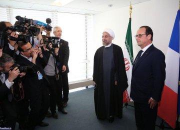 Rouhani in NY, to Confer With Cameron, Hollande