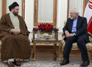 Hakim Calls for Expansion of Strategic Iraq-Iran Ties 