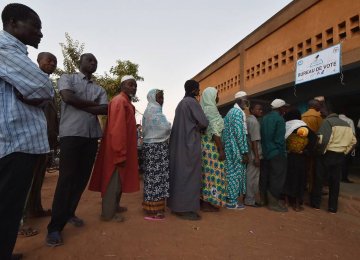 Burkina Faso Poll Counting Underway 