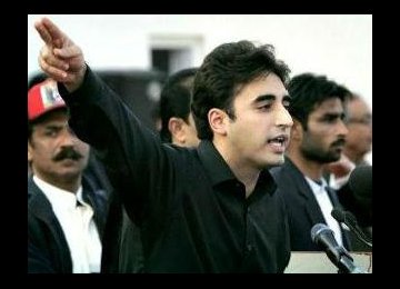 Bhutto’s Son  in Political Debut 