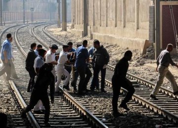 Bomb Blast Near Egypt Train Station