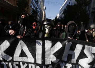 Greek Protesters Clash With Police