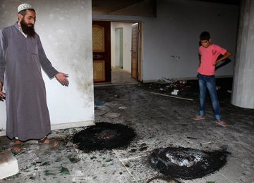 Israeli Settlers Torch West Bank Mosque