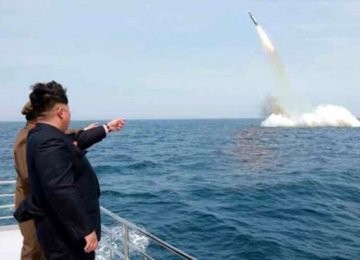 N. Korea Tests Submarine-Launched Missile