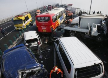 S. Korea Bridge Pile-up