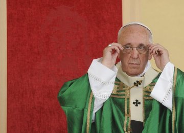 Pope Condemns Arms Producers