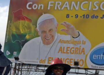 Pope Begins S. America Visit