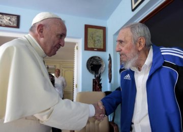 Pope Francis Meets Fidel Castro