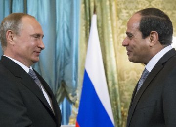 Putin, Sisi Agree on Close Security Cooperation
