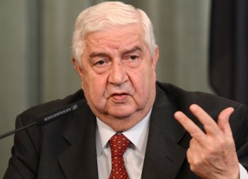 Syrian FM  in Moscow