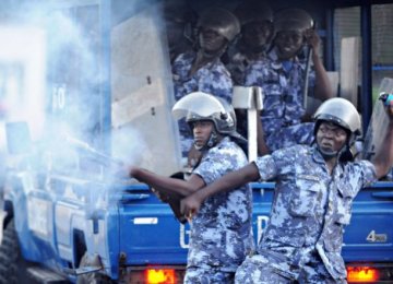 Togo Police Fire Teargas  at Protesters