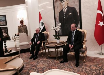 Iraqi President in Turkey to Discuss Military, Financial Aid