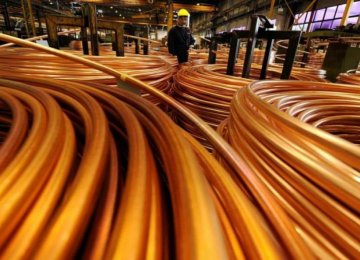 Copper Production Down