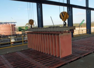 Copper Cathode Production on Schedule