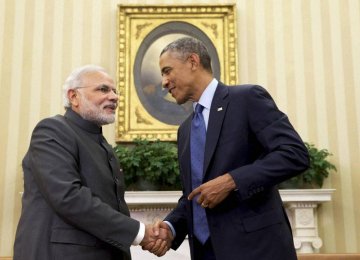 Modi, Obama Vow to  Take Ties to New Levels