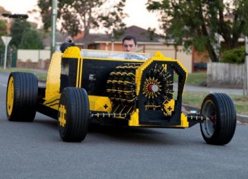 Man Creates Working Car From Lego