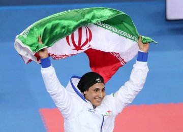 Iranian Woman Karateka in KWC Final