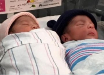 Twins Born One Year Apart
