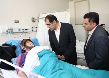 Hashemi Inspects Loghman Hospital