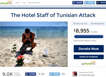 British Tourist Raises £9,000 for Tunisia Hotel Staff