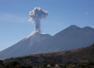 Fuego Volcano in Guatemala Increases Activity