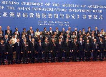 50 Nations Endorse AIIB