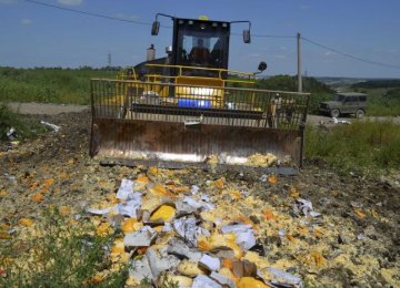 Russia Bulldozes Illegally Imported Food